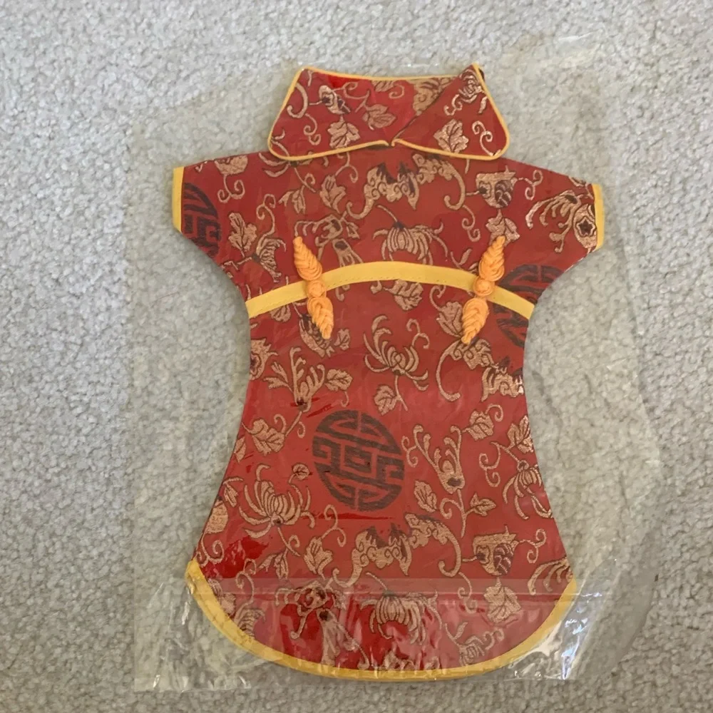 NWT Vintage Chinese Silk Brocade Wine Bottle Cover Asian Novelty 6x Variety Set